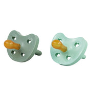 Bebe Au Lait Natural Rubber Pacifiers 2pk, 0-3M, (4 Colours)