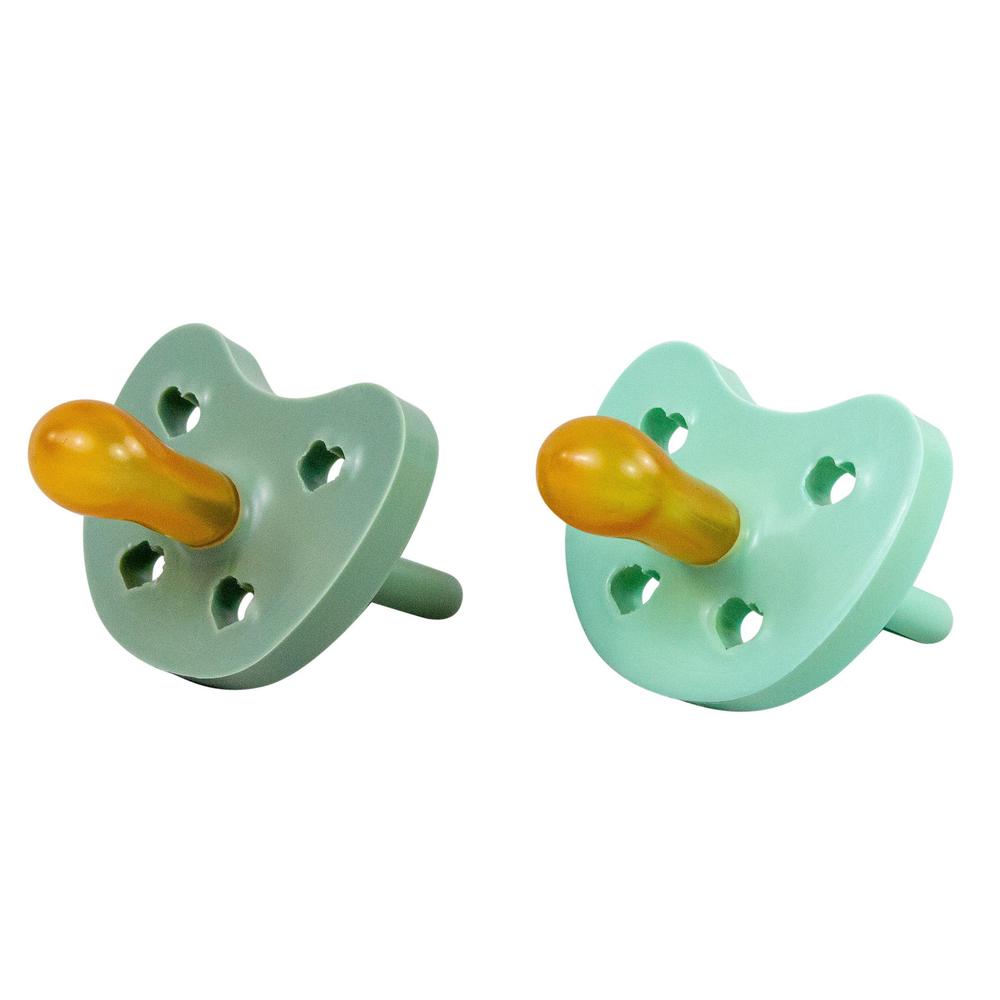 Bebe Au Lait Natural Rubber Pacifiers 2pk, 3-36M, (4 Colours) - Pupsik Singapore