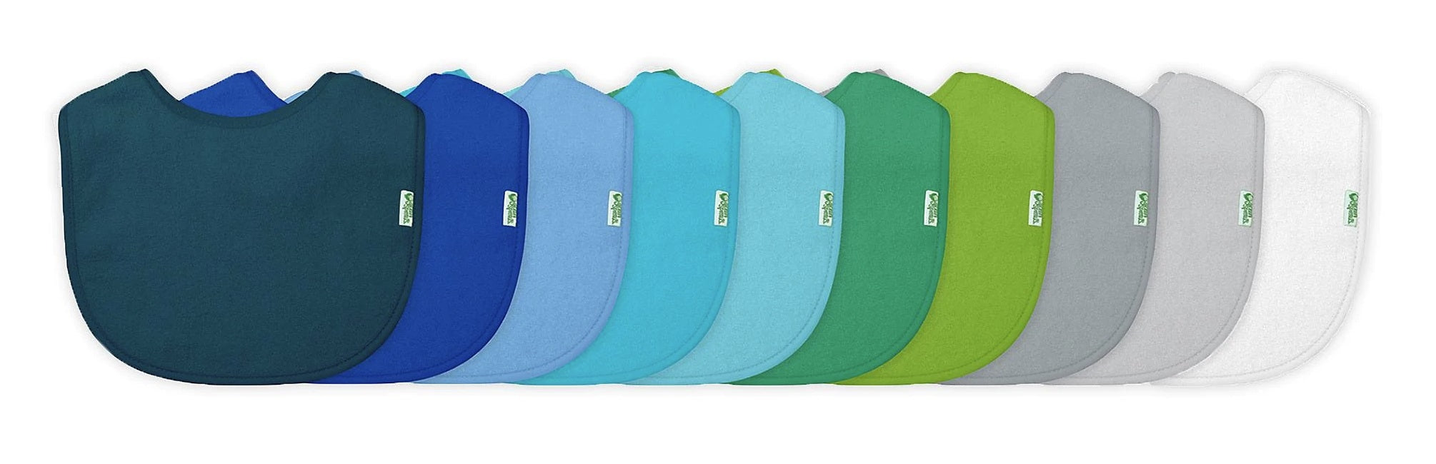 Green Sprouts Stay-Dry Infant Bib, 10pk (4 Colours)