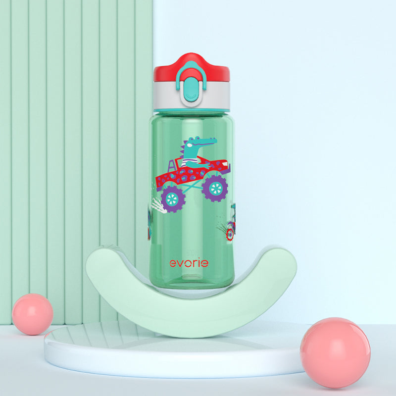Evorie Tritan Kids Drinking Spout Water Bottle, 380ml (7 Designs) - Pupsik Singapore