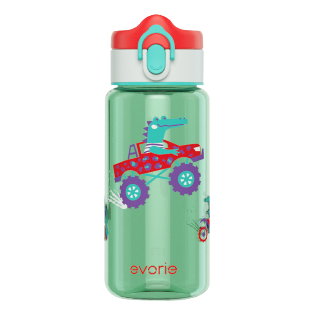 Evorie Tritan Kids Drinking Spout Water Bottle, 380ml (7 Designs) - Pupsik Singapore