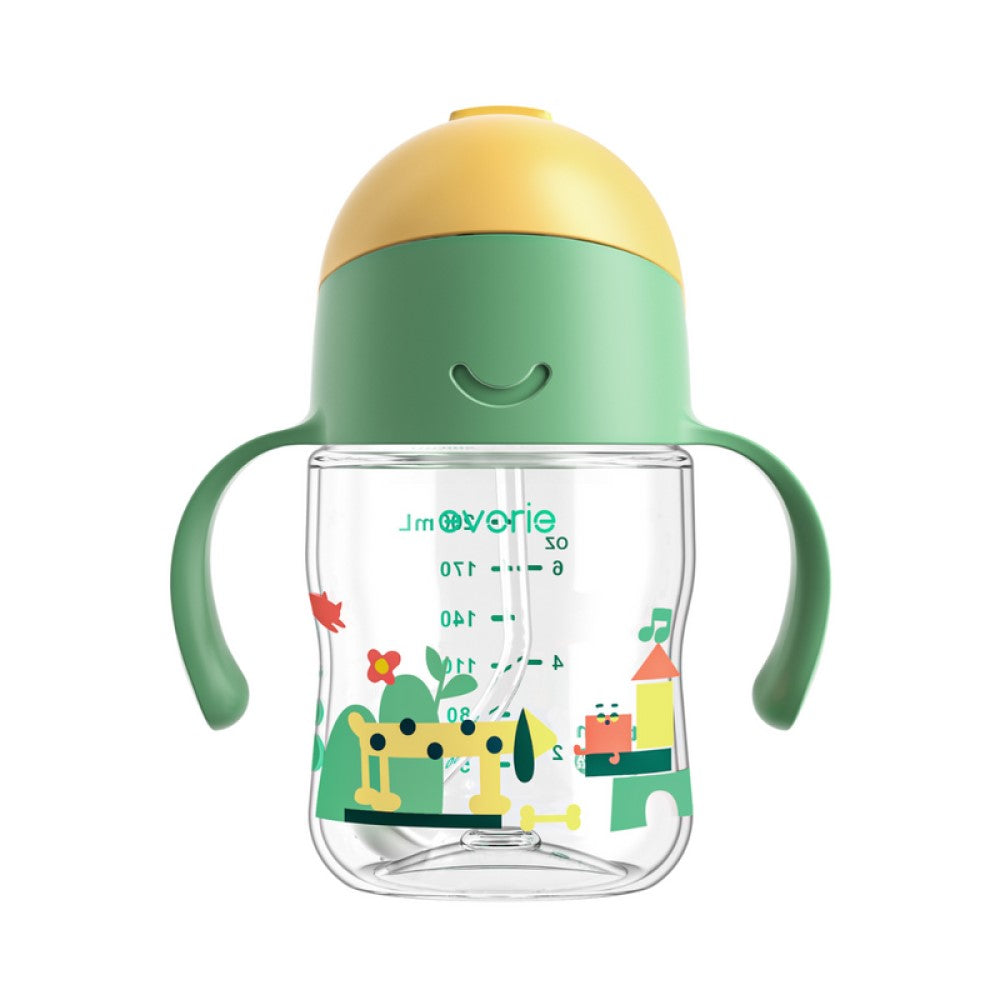 Evorie Tritan Gravity Straw Sippy Cup Water Bottle (200ml) (12 Colours)