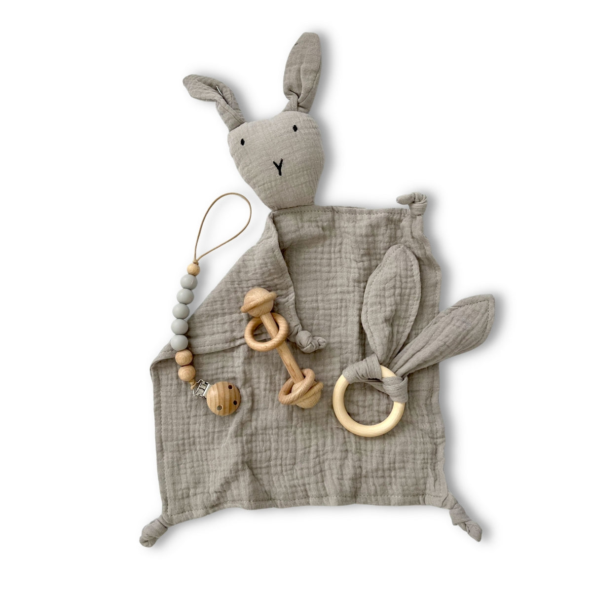 A, Apple Pie Playful Bunny Baby Gift Set (5 Colors) - Pupsik Singapore