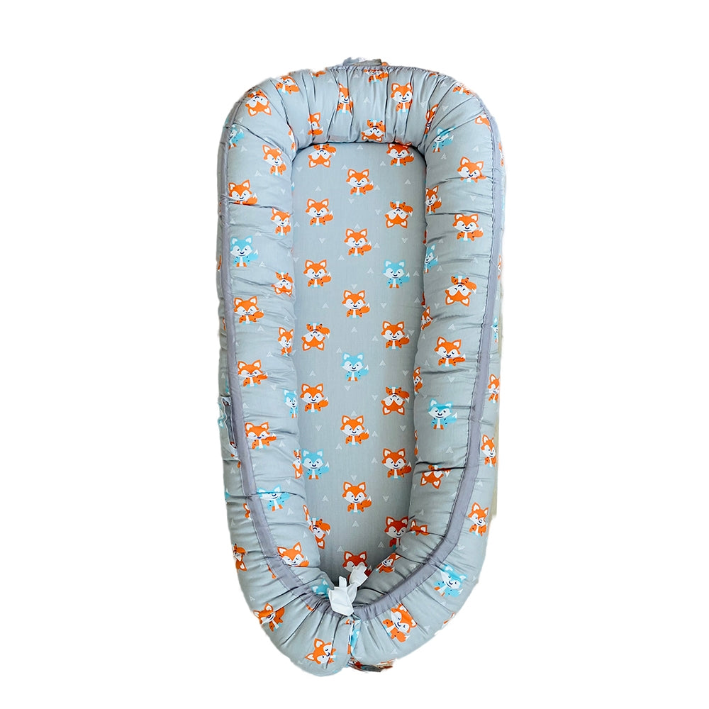 MPJ Organic Cotton Baby Nest Lounger (removable cover) (3 Designs)