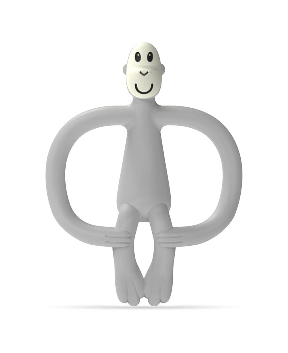 Matchstick Monkey Original Teething Toy & Gel Applicator - Grey