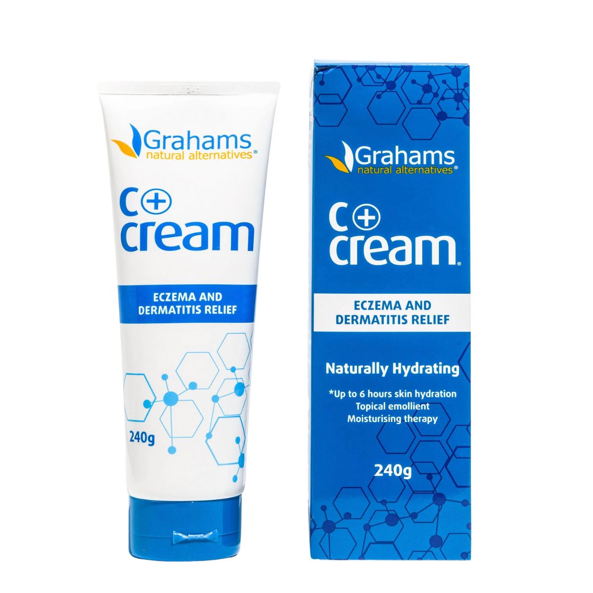 Grahams Natural C+ Eczema & Dermatitis Cream, 240g (Exp 08/27)