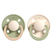 Rabael Duo Natural Rubber Round Pacifiers, 2pk - Cloudy Pearly Lion / Frosty Pearly Dolphin (1 Size)
