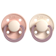Rabael Duo Natural Rubber Round Pacifiers, 2pk -  Tornado Pearly Rhino / Frosty Pearly Rhino (2 Sizes)