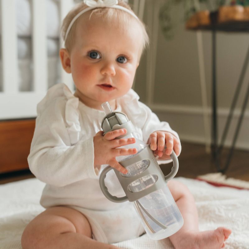 Dr. Brown's Milestones Sippy Bottle w Handles (Narrow) (8oz) (2 Colours)