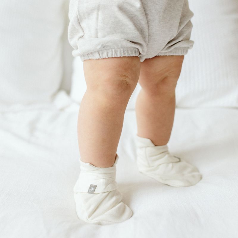 Goumiboots Bamboo & Organic Cotton Booties - Cloud (2 Sizes)