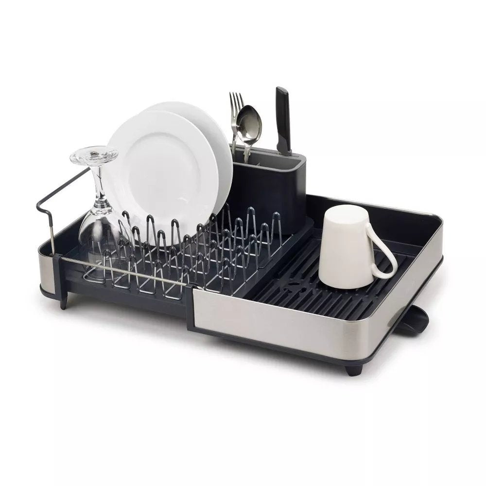 Joseph Joseph Extend™ Stainless-steel Expandable Dish Drainer (2 Colors) - Pupsik Singapore