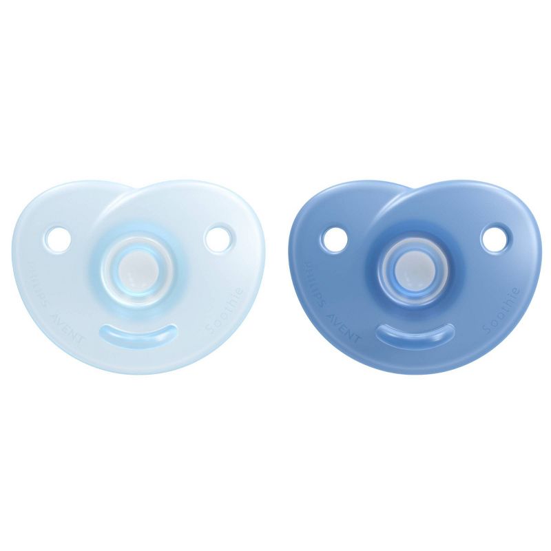 Philips Avent Soothie Heart Pacifier, 2pk - Blue (2 Sizes)