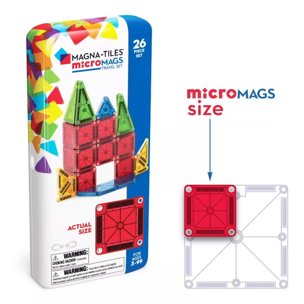 Magna-Tiles microMAGS Travel Set (26/55pcs)