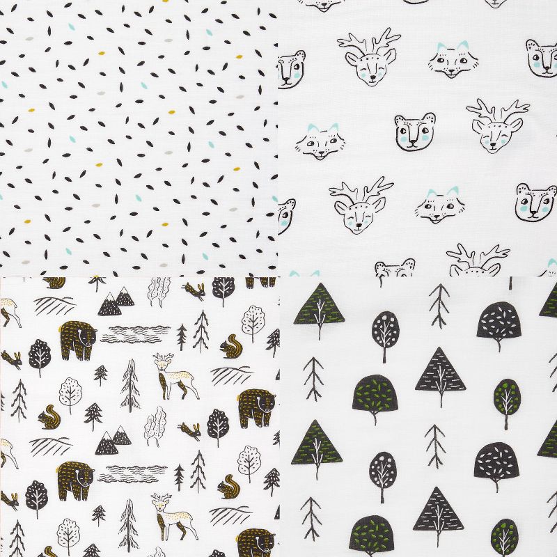 Aden Anais Essentials Muslin Cotton Swaddle (44 x 44 in), 4pk (31 Designs) - Pupsik Singapore