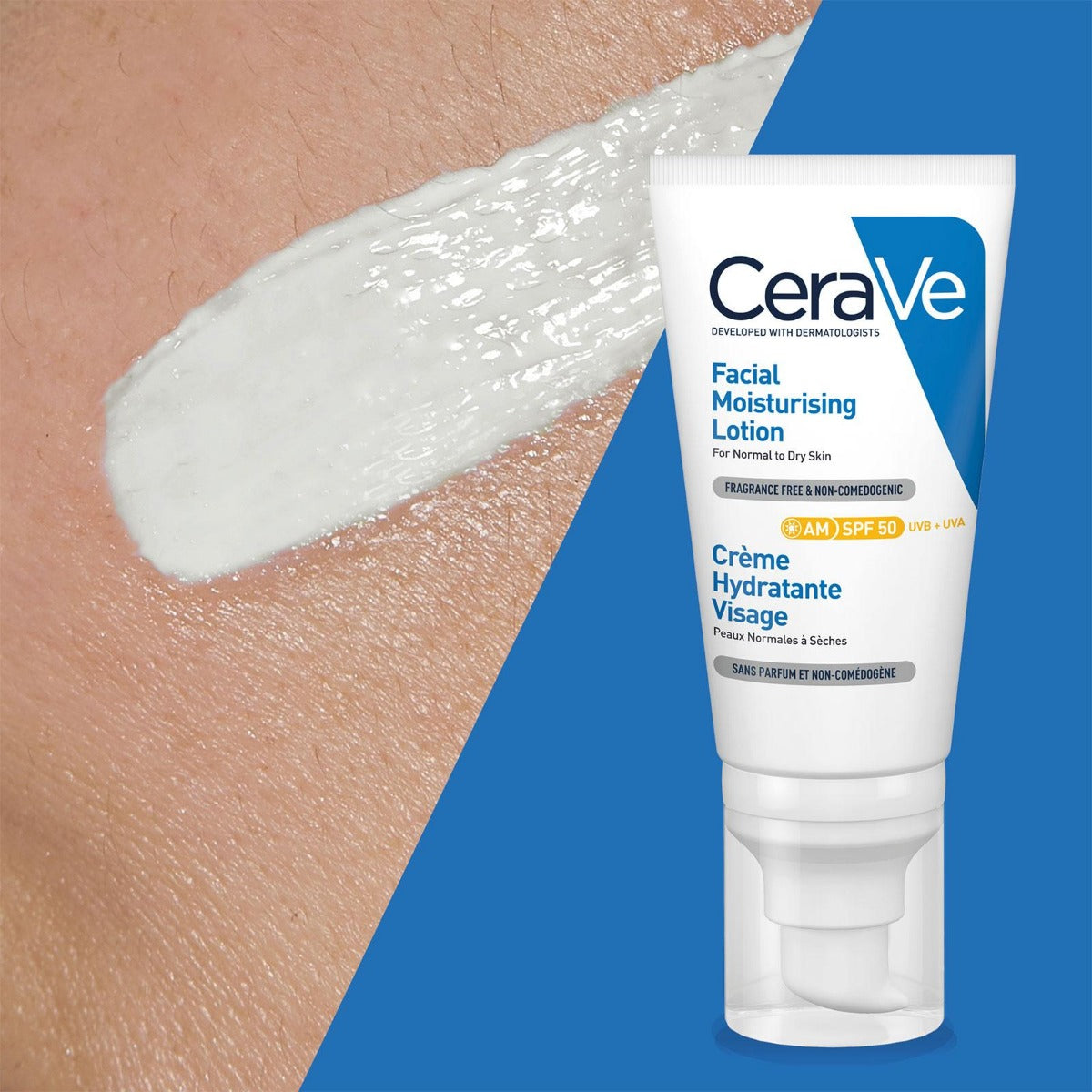 CeraVe Facial AM Moisturizing Lotion SPF50, 52ml (Exp 09/26)
