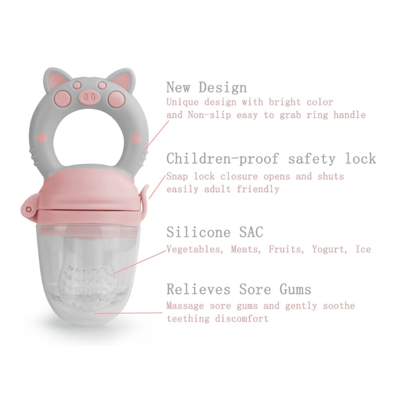 Biomom Food Feeder & Teether (8 Colours) - Pupsik Singapore