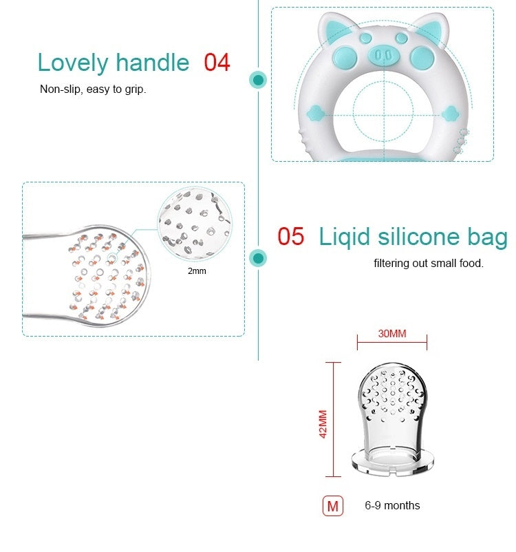 Biomom Food Feeder & Teether (8 Colours)