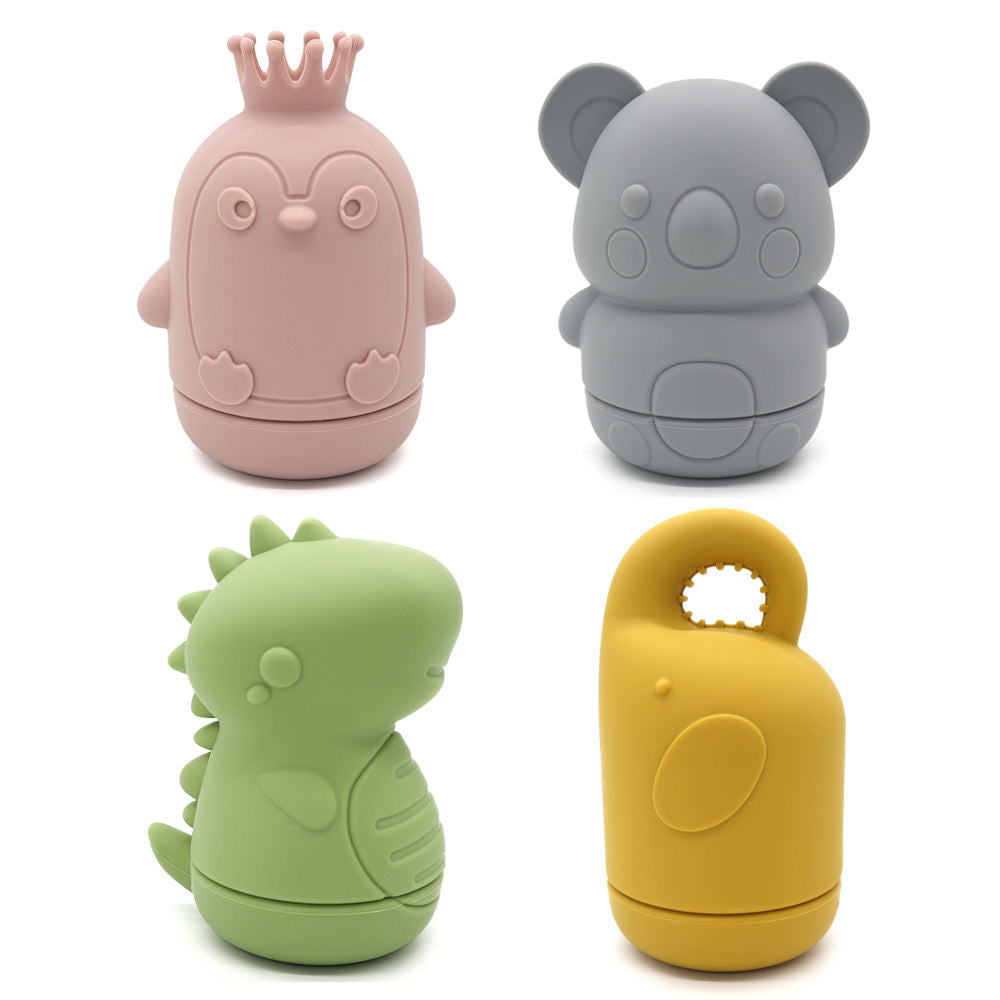 Biomom Bath Squirters, 4pk (2 Designs)
