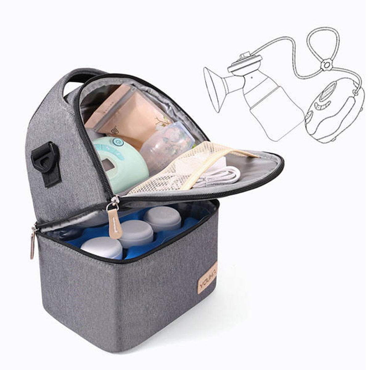 Youha Insulated Waterproof Mommy Travel Backpack (3 Colors) - Pupsik Singapore
