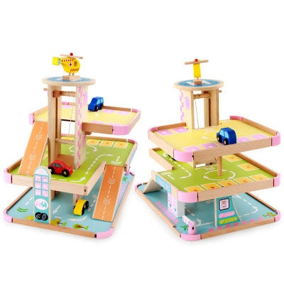 Three Storey Wooden Parking Lot