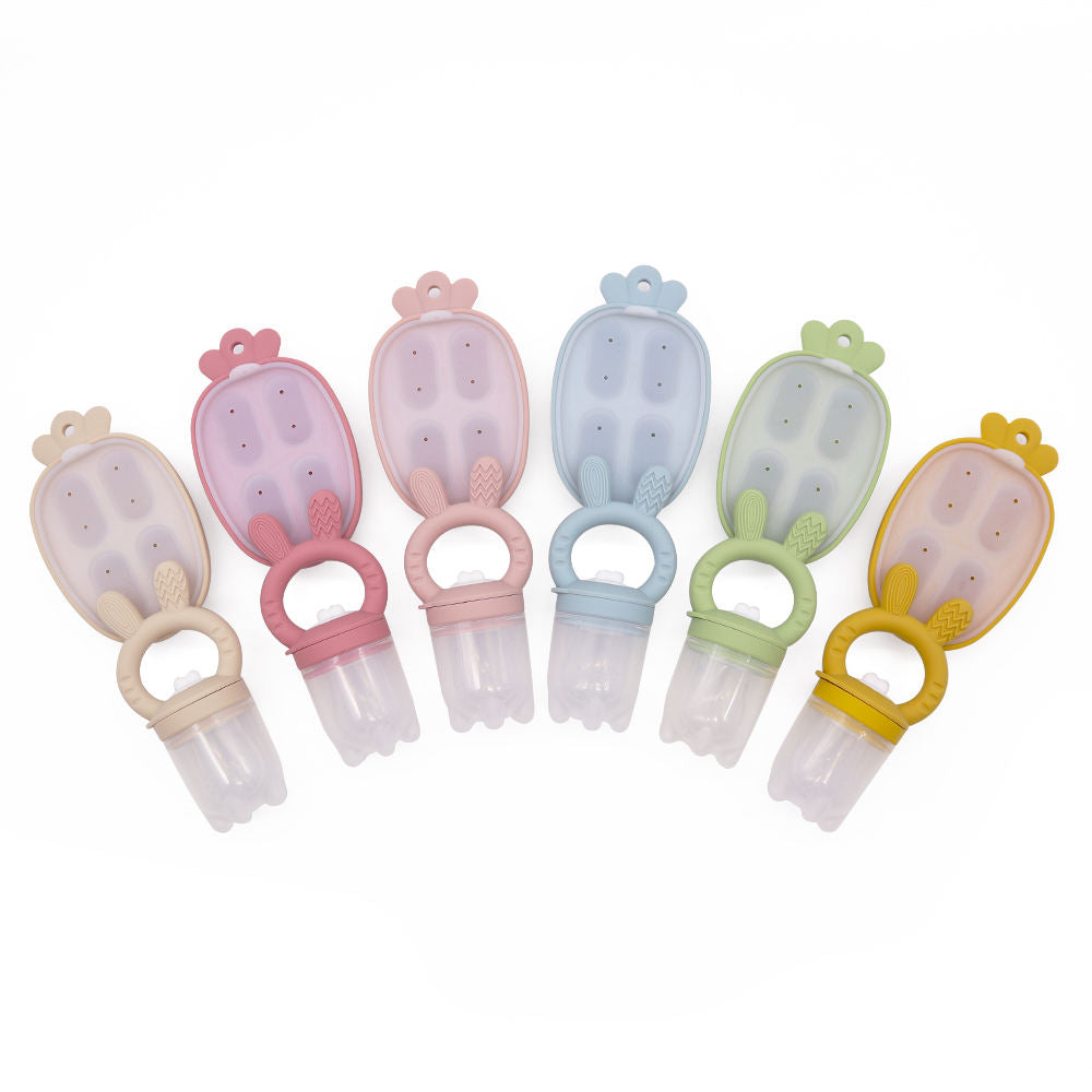 Biomom Bunny Feeder & Nibble Tray Set (6 Colors)