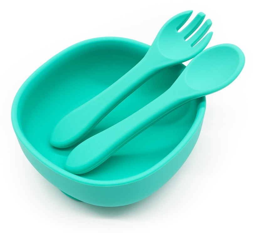 Biomom Silicone Suction Toddler Bowl Set (12 Colours) - Pupsik Singapore