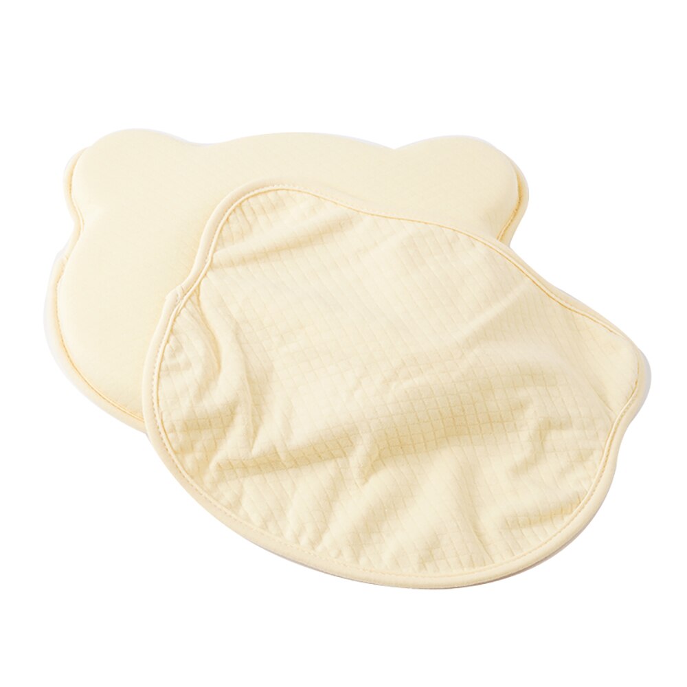 MPJ Bear Memory Foam Baby Flat Head Pillow w/ Removable Cover (3 Colours) - Pupsik Singapore