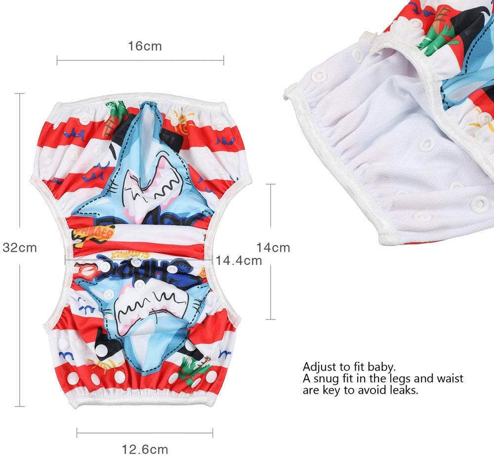 Pupsik Adjustable Snap Swim Diaper (35 Designs)