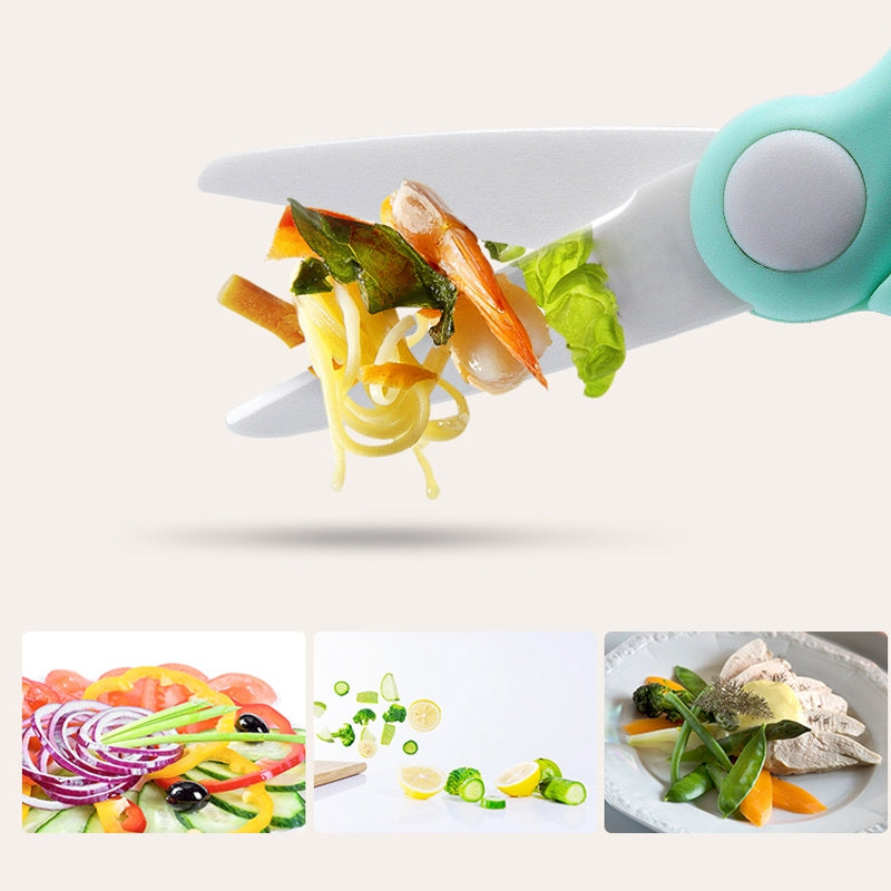 Biomom Ceramic Baby Food Scissors with Travel Case (3 Colours) - Pupsik Singapore