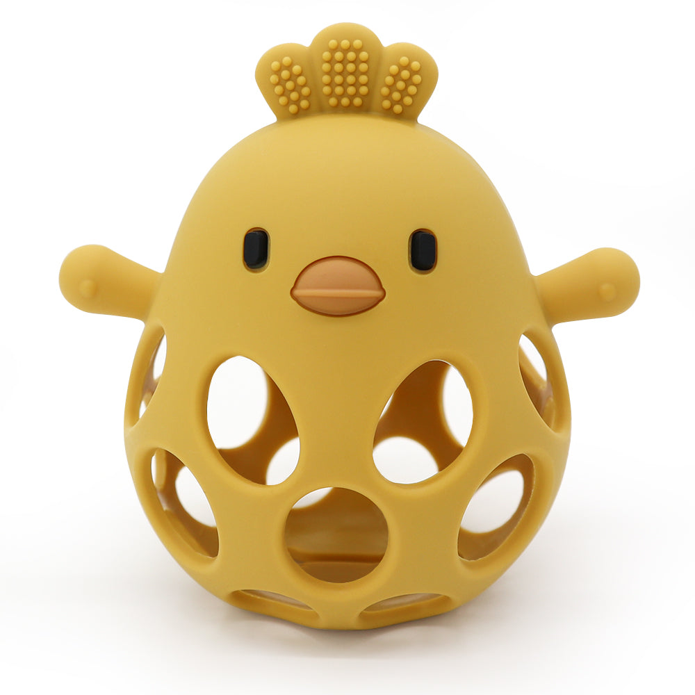 Biomom Sensory Teether Silicone Chick (7 Colors) - Pupsik Singapore