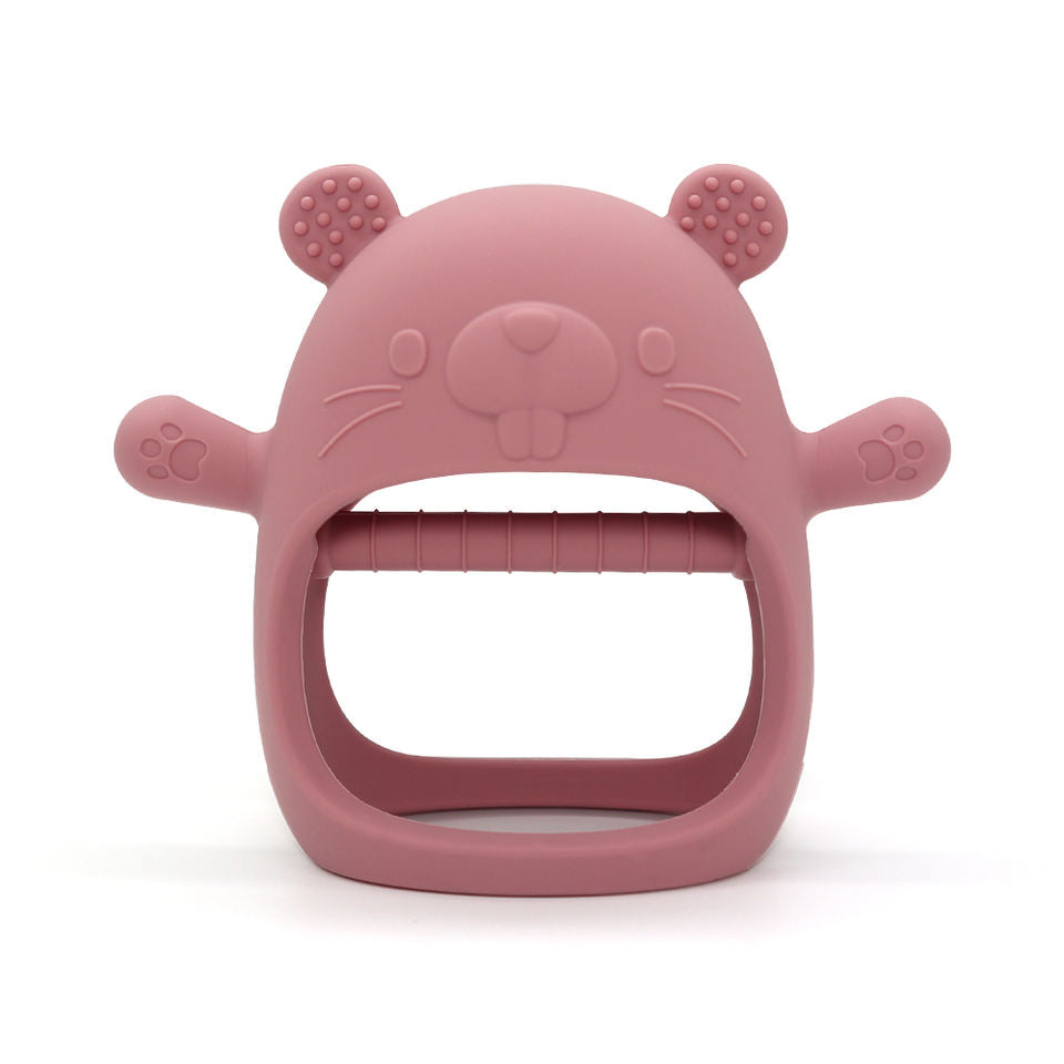 Biomom Silicone Baby Teething Mitten, Groundhog (6 Colours) - Pupsik Singapore