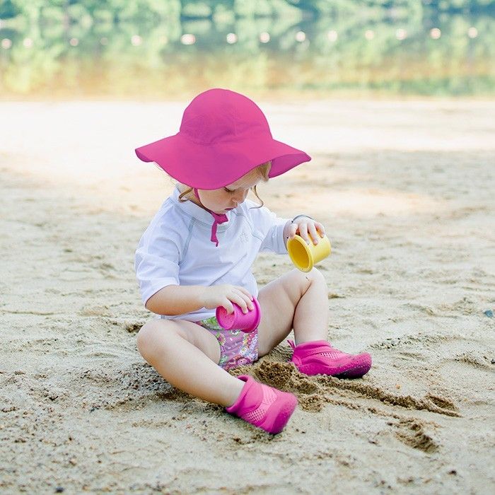 IPlay Brim Sun Protection Baby Hat - Aqua Rainbow (2 Sizes)