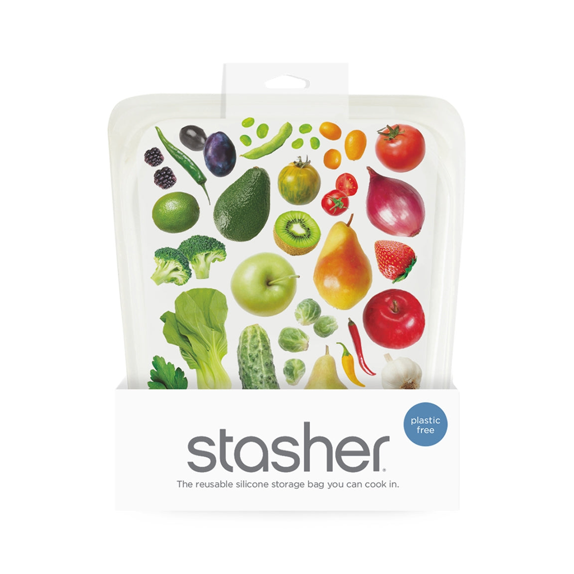 Stasher Reusable Silicone Half Gallon Bag (1.9L) (4 Colours) - Pupsik Singapore