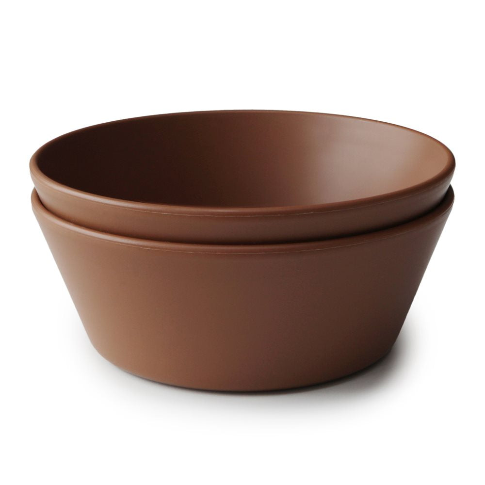Mushie Round Dinnerware Bowls, 2pk (8 Colors) - Pupsik Singapore