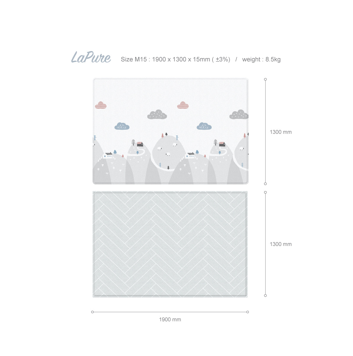 Parklon LaPure Playmat - Happy Way Herringbone (M15)