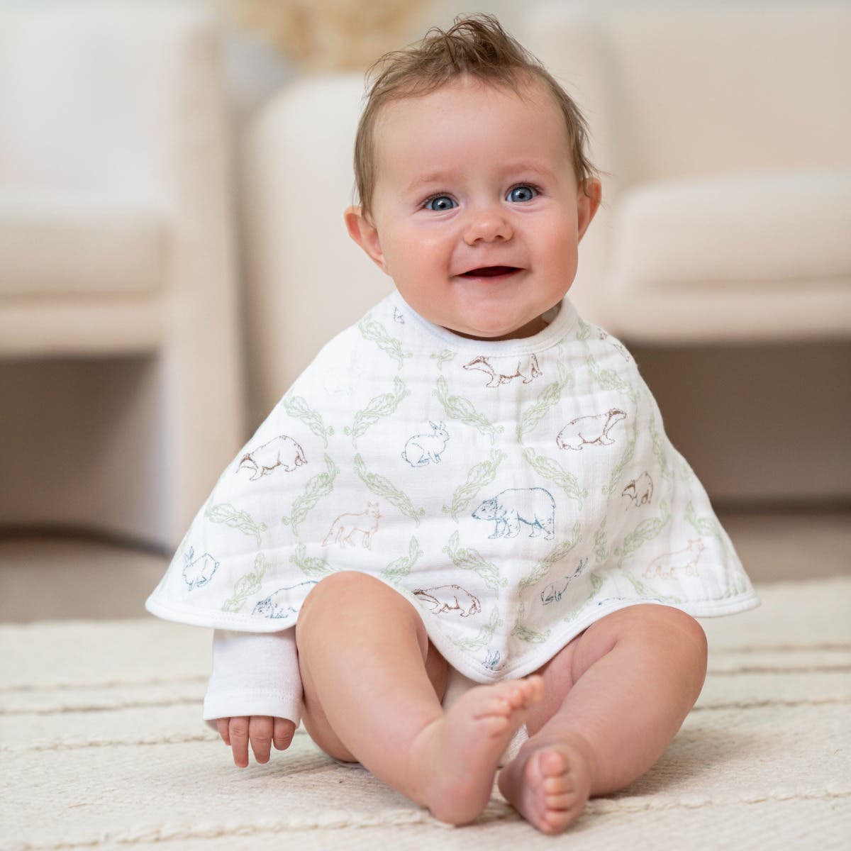 Aden Anais Essential Classic Muslin Burpy Bibs, 1pk (12 Designs) - Pupsik Singapore