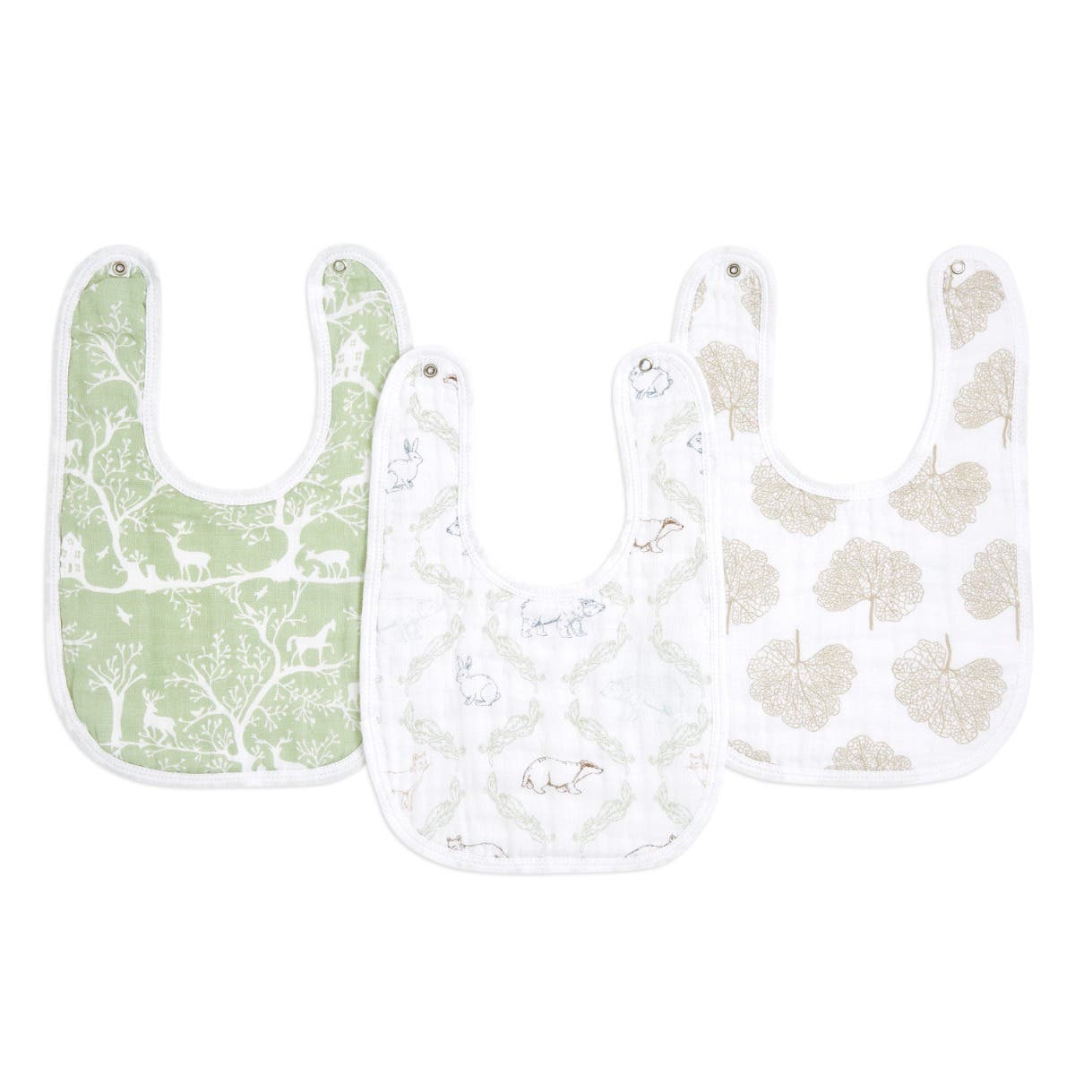 Aden Anais Essentials Snap Bib, 3pk (10 Designs) - Pupsik Singapore