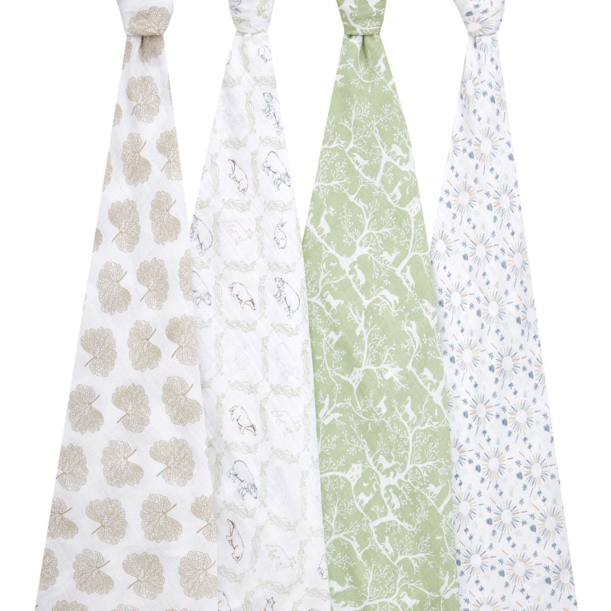 Aden Anais Essentials Muslin Cotton Swaddle (44 x 44 in), 4pk (31 Designs) - Pupsik Singapore