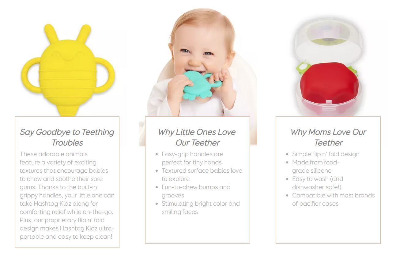 Hashtag Kidz ChewBuddy Teether - Red Lady Bird