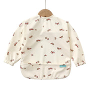 Biomom Baby Smock Bib - Beige Hawthorn (2 Sizes)