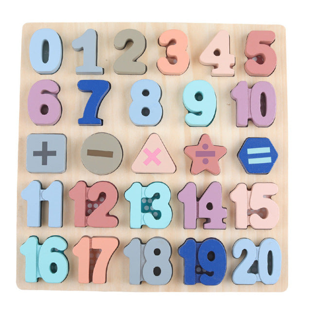 3D Alphabets and Numbers Jigsaw Puzzle (3 Designs) - Pupsik Singapore