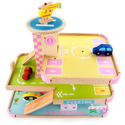 Three Storey Wooden Parking Lot