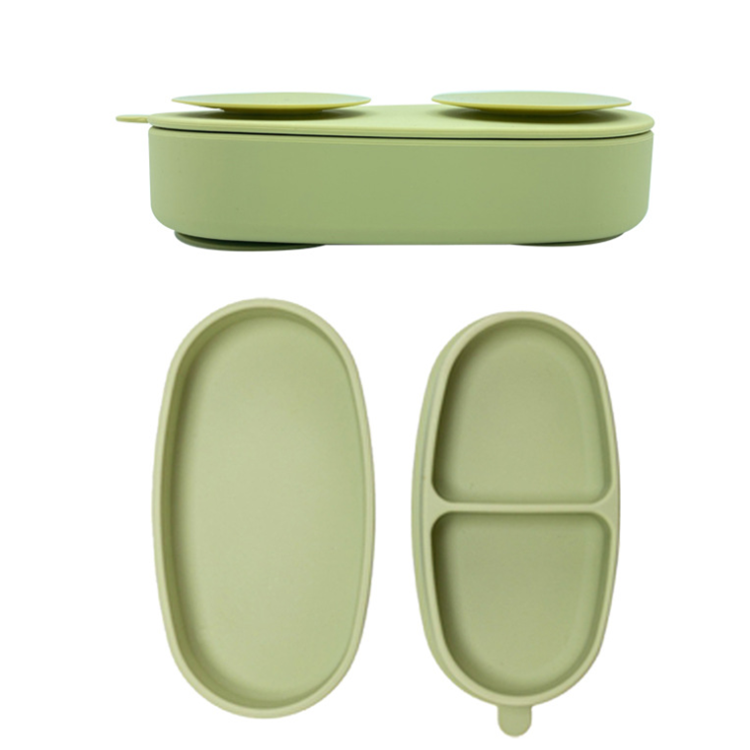 Biomom Baby Silicone Suction Bento Bowl & Utensil Set (7 Colours)