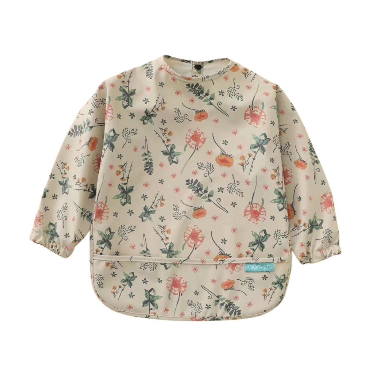 Biomom Baby Smock Bib - Blossom (2 Sizes)