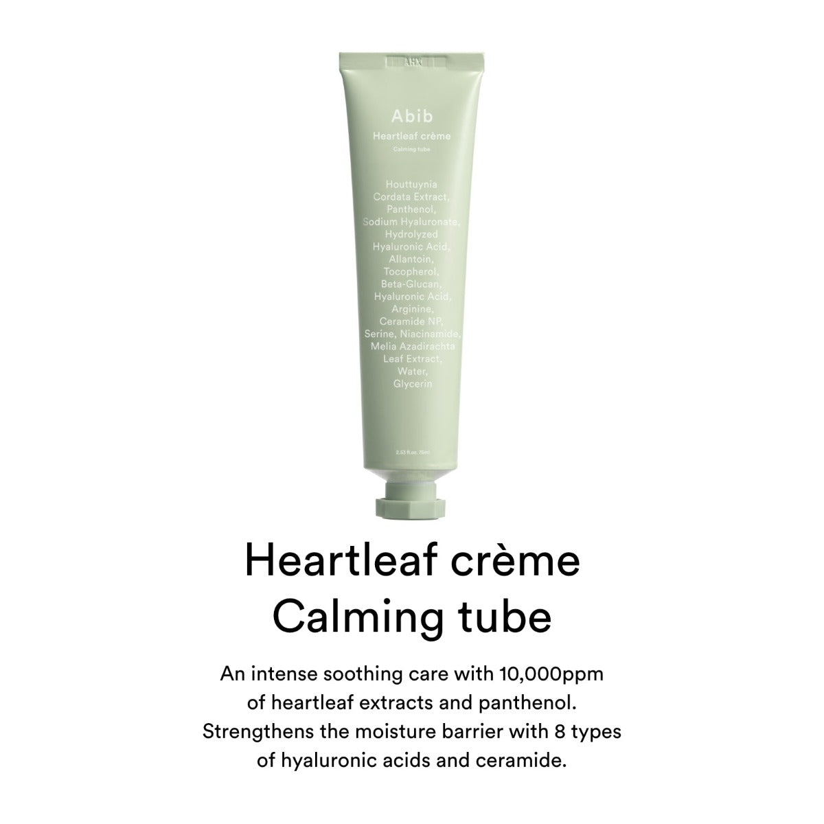 Abib Heartleaf Cream Calming Tube, 75ml (Exp 06/27)