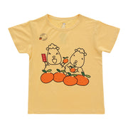 Baa Baa Sheepz Unisex Short Sleeve T-Shirt - Happy CNY with Baa Baa Yellow (2 Sizes)