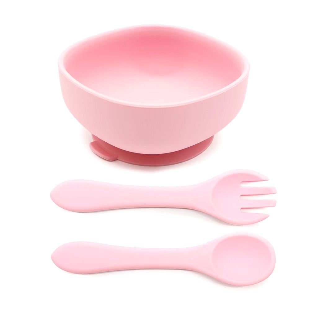 Biomom Silicone Suction Toddler Bowl Set (12 Colours) - Pupsik Singapore