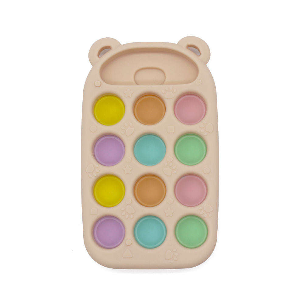 Biomom Pop It Bubble Bear Phone Fidget Toy (3 Colors)