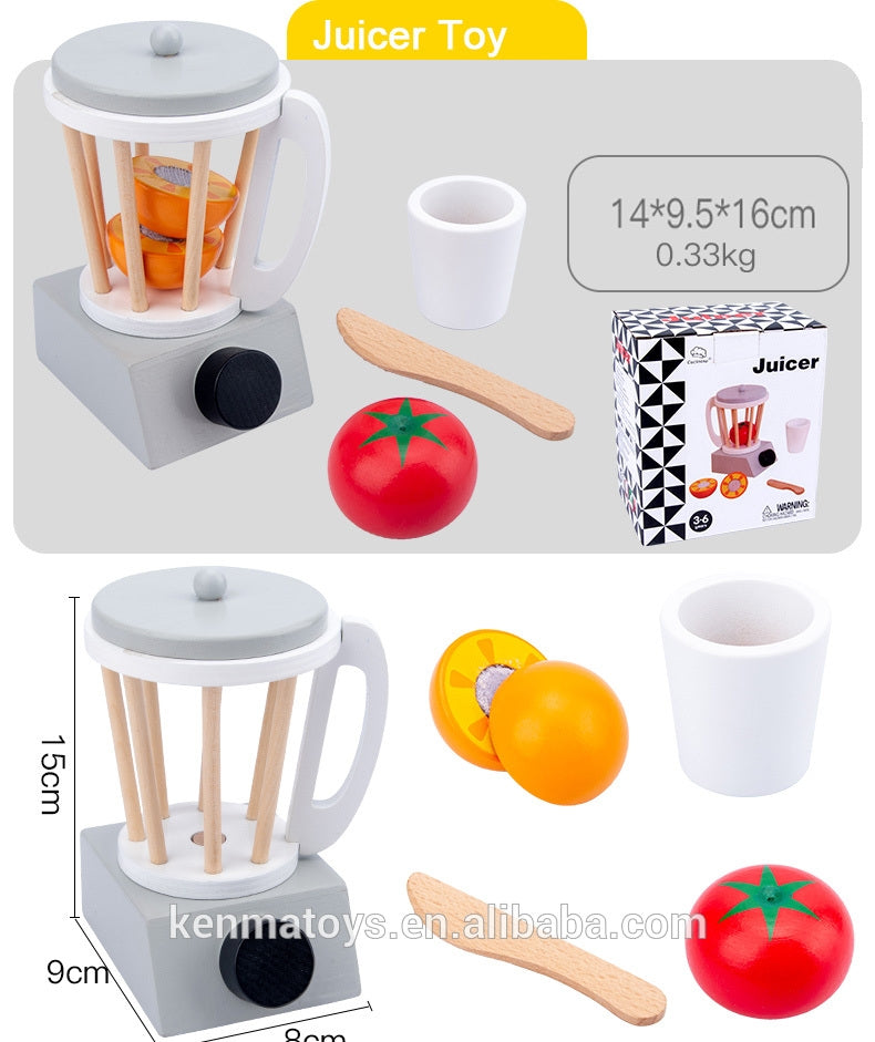 Wooden Fruit Blender Set