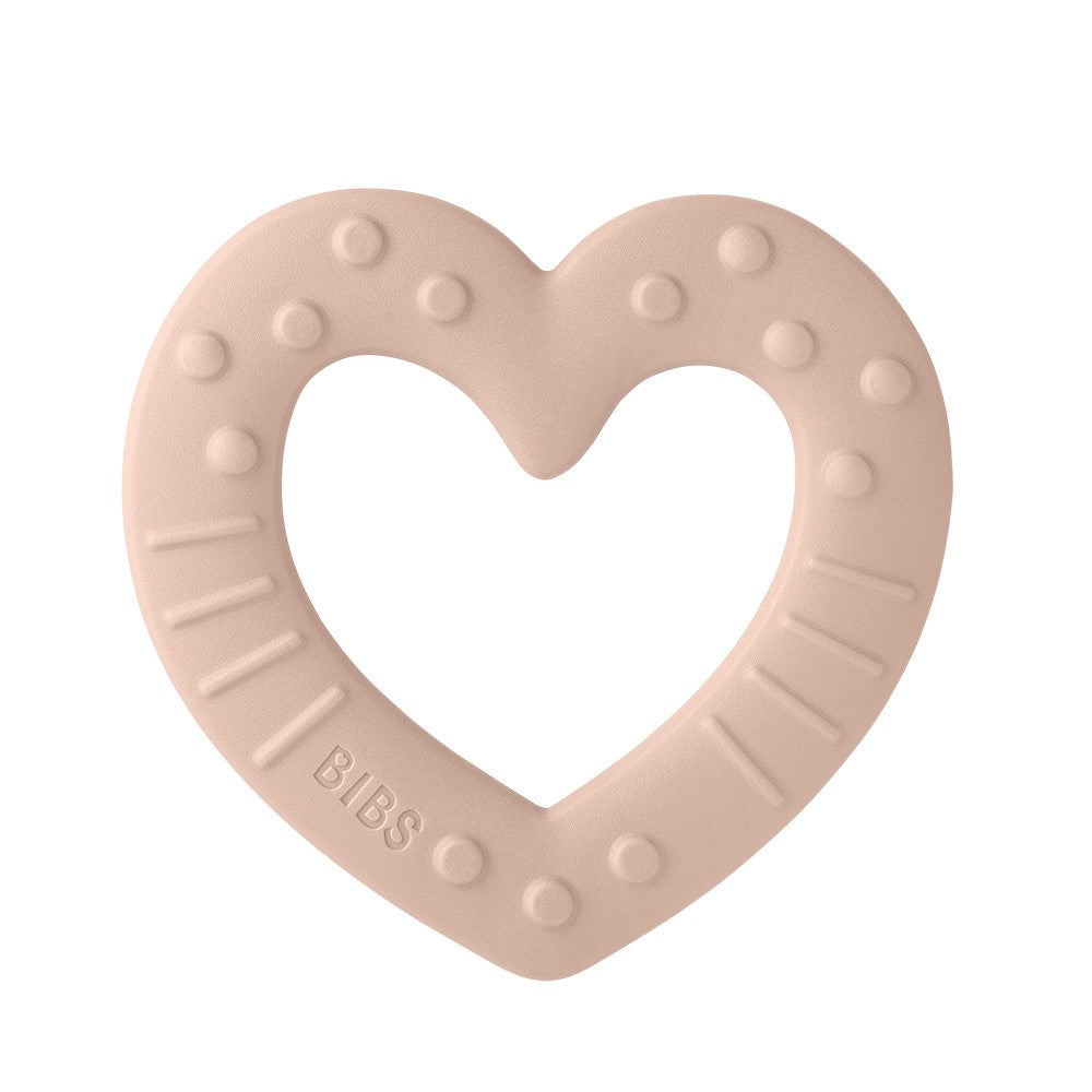 Bibs Baby Bitie Heart Teether (2 Colors) - Made in Denmark/EU